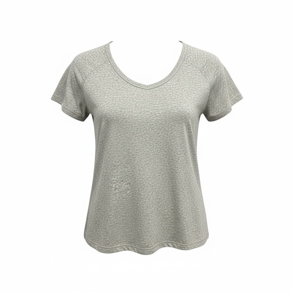 Offline By Aerie Women’s Neck Tissue Tshirt SZ L Color Grey